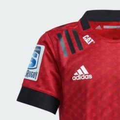 Adidas Crusaders Kids Home Rugby Shirt ED7948 Red -Tennis Squash Shop k11fd5012b8f8d3e29b21e0efcc19034f