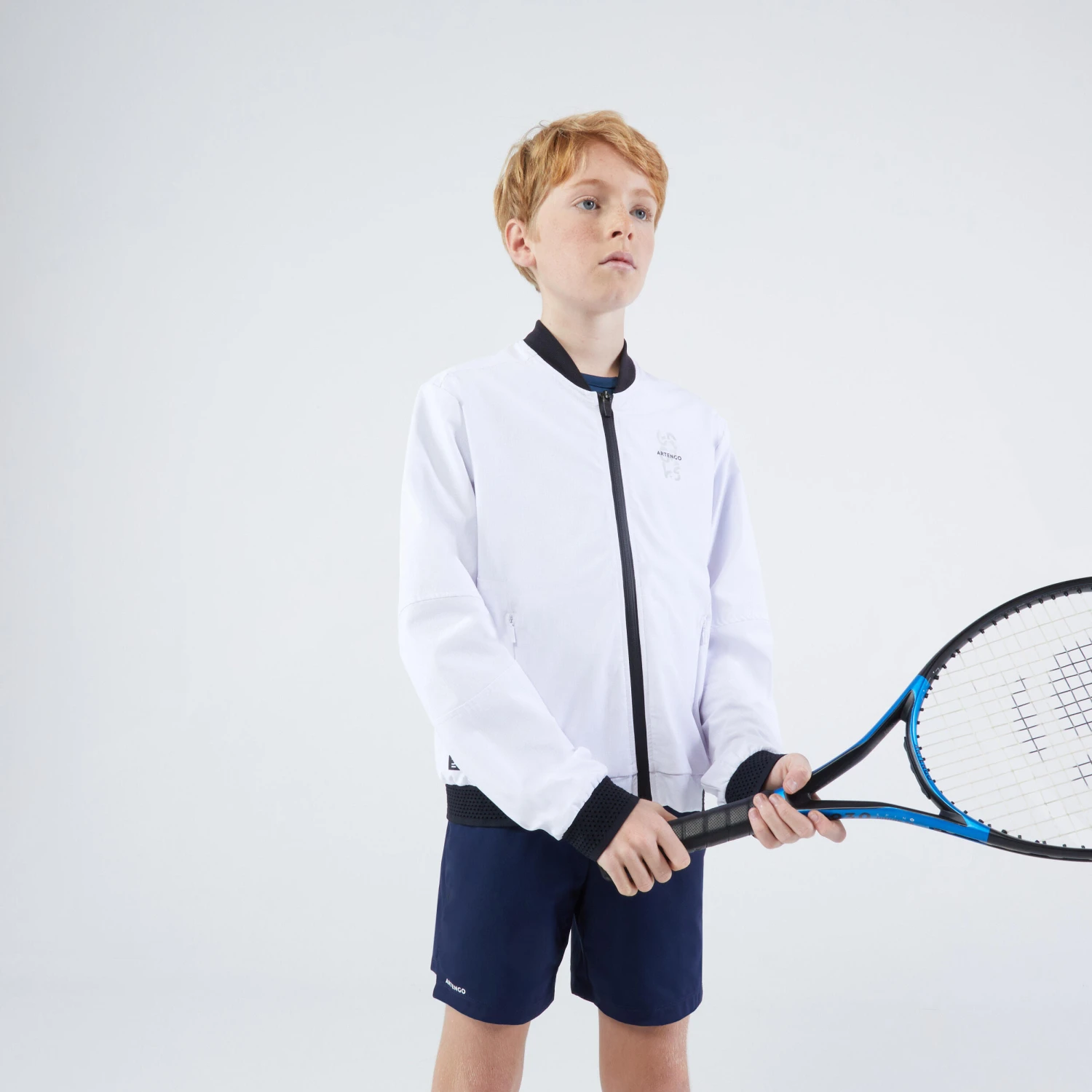 Artengo Boys' Stretchy Lightweight Tennis Jacket Ergols 4 Artengo Boys' Stretchy Lightweight Tennis Jacket Ergols - Image 2