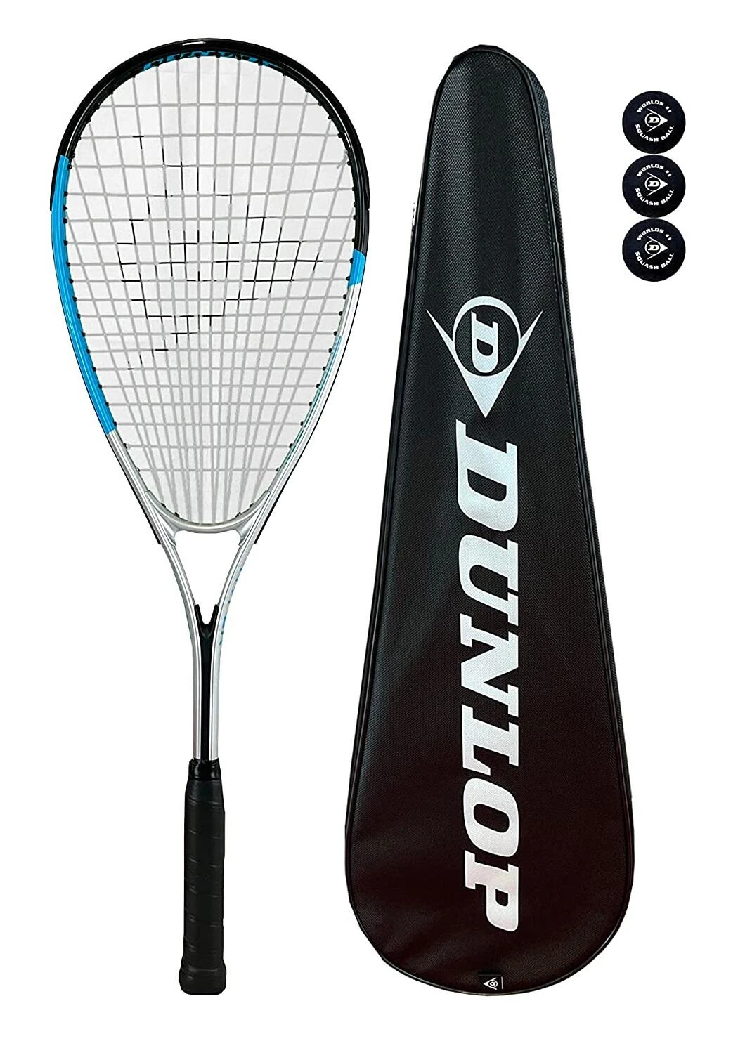 Dunlop Hyper Lite Nano Squash Racket, Inc Squash Balls & Full Protective Cover 3 Dunlop Hyper Lite Nano Squash Racket, Inc Squash Balls & Full Protective Cover