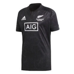 Adidas New Zealand All Blacks Sevens Home Rugby Shirt Adults Black
