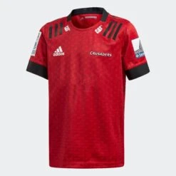 Adidas Crusaders Kids Home Rugby Shirt ED7948 Red