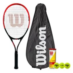 Wilson Hyper Power Tennis Racket, Performance Padded Cover & Championship Tennis