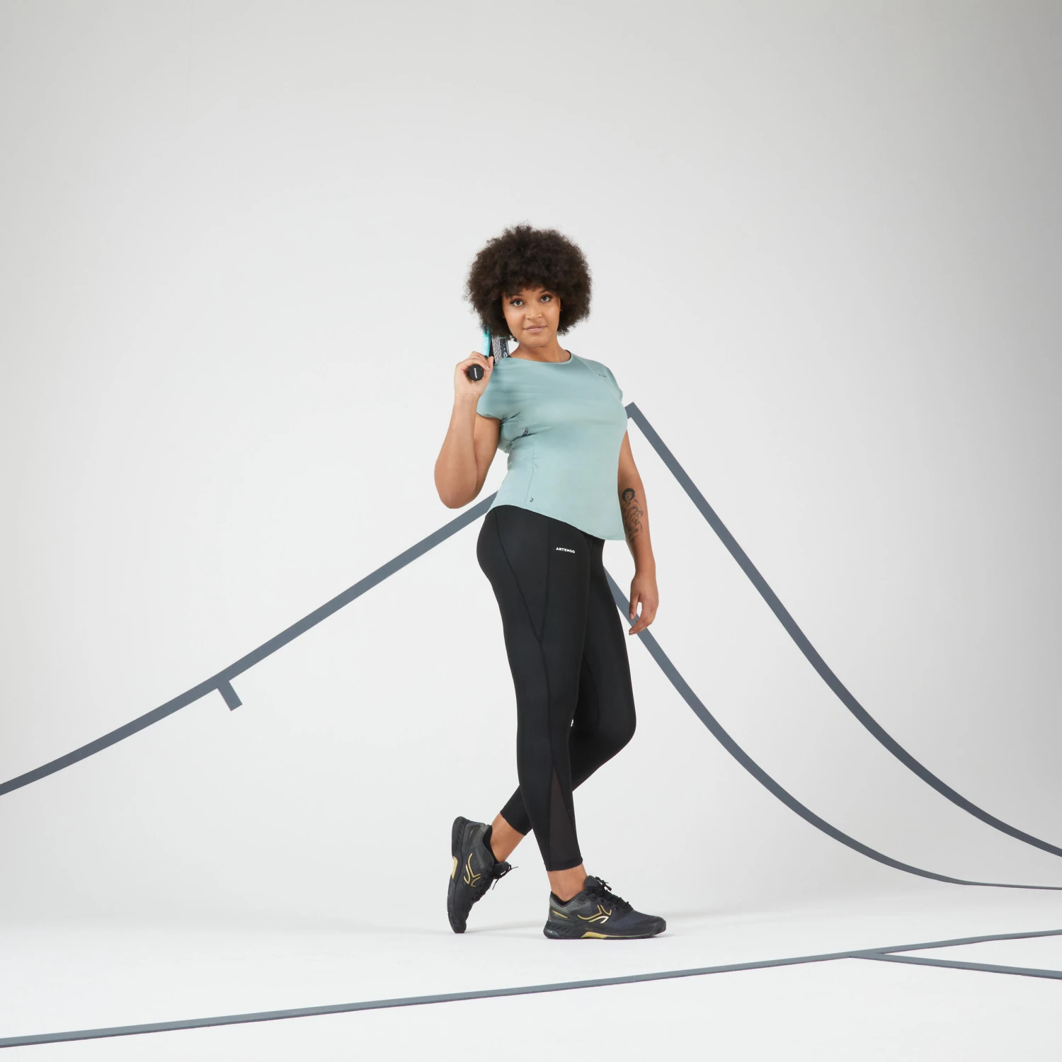 Artengo Women's Dry Tennis Leggings Hip Ball 6 Artengo Women's Dry Tennis Leggings Hip Ball - Image 4