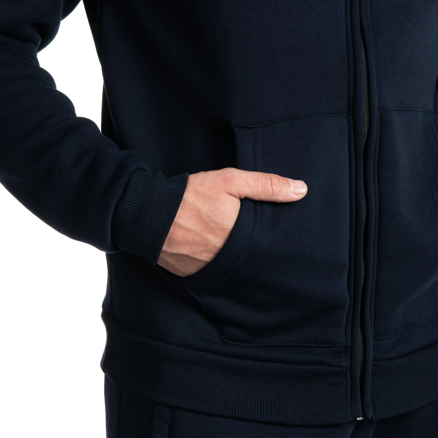 R500 Adult Rugby Club Jersey Zip-Up Jacket 4 R500 Adult Rugby Club Jersey Zip-Up Jacket - Image 2