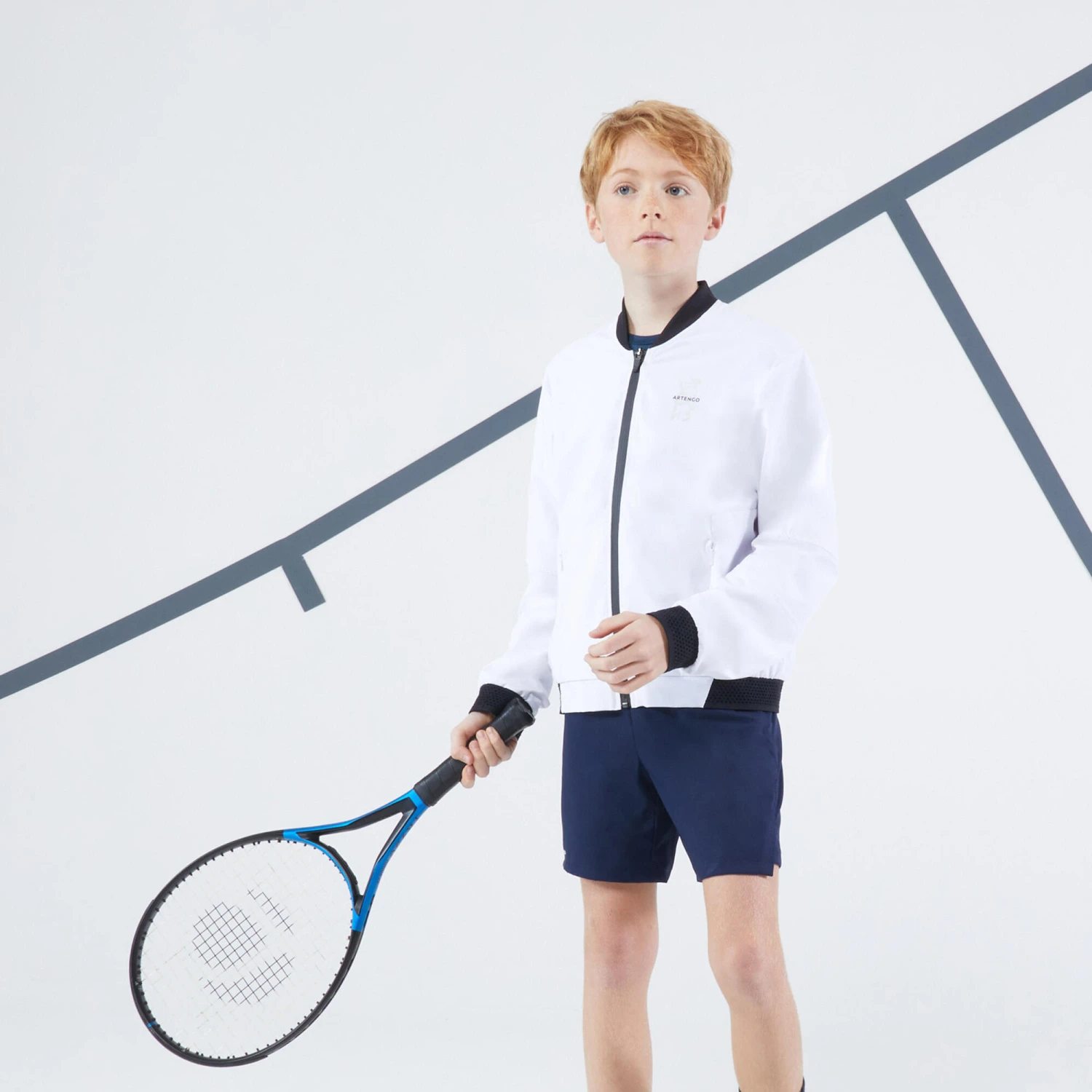 Artengo Boys' Stretchy Lightweight Tennis Jacket Ergols 6 Artengo Boys' Stretchy Lightweight Tennis Jacket Ergols - Image 4