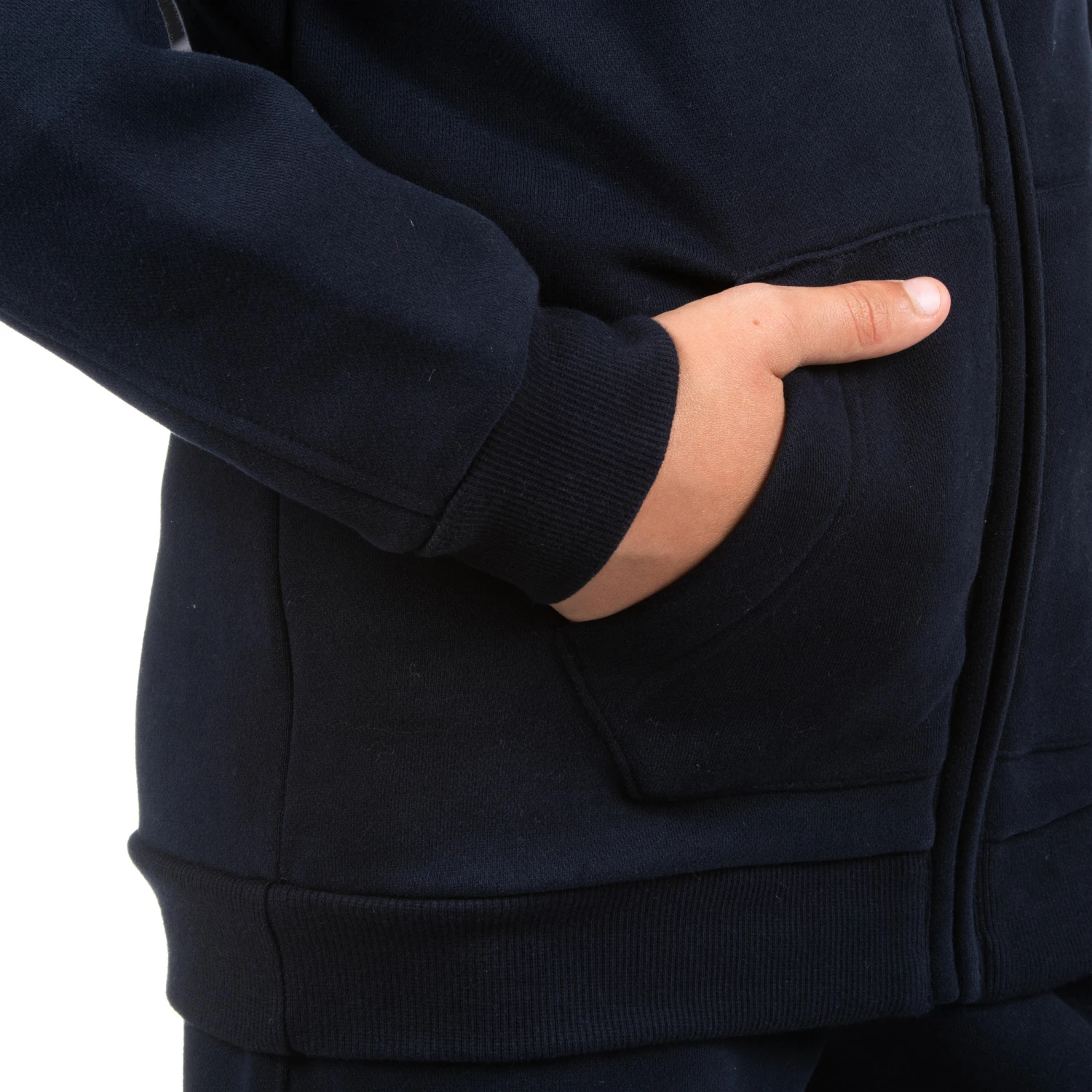 R500 Junior Rugby Club Jersey Zip-Up Jacket - Blue 5 R500 Junior Rugby Club Jersey Zip-Up Jacket - Blue - Image 3