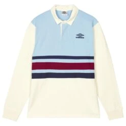 UMBRO Mens Jersey Rugby Shirt (Ecru/Fir/Angel Falls) 8 UMBRO Mens Jersey Rugby Shirt (Ecru/Fir/Angel Falls) -Tennis Squash Shop kb5add78a5fbad8654f53f8875c3b0e16