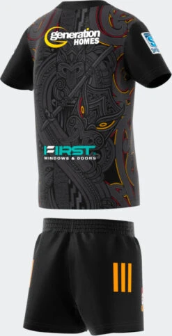 Adidas Chiefs Home Mini Rugby Kit FI9188 Black -Tennis Squash Shop kd18116b1508bcf2393f1464faced52c0