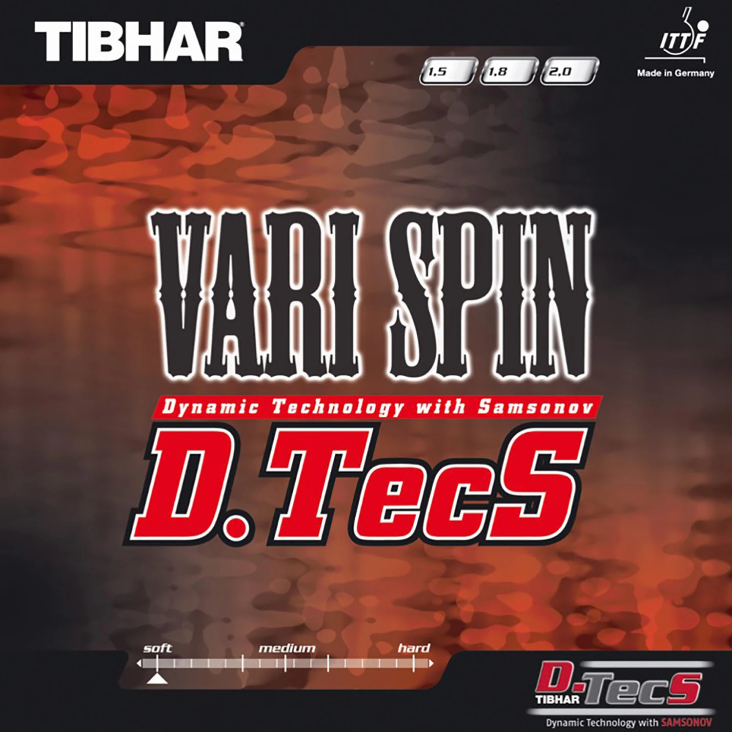 Vari Spin D. Tecs Table Tennis Rubber 3 Vari Spin D. Tecs Table Tennis Rubber