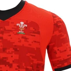 Macron Wales WRU Training Rugby Shirt Adults 58125597 Red -Tennis Squash Shop kd667c76f07c429a13873bdec1ec7f2fd