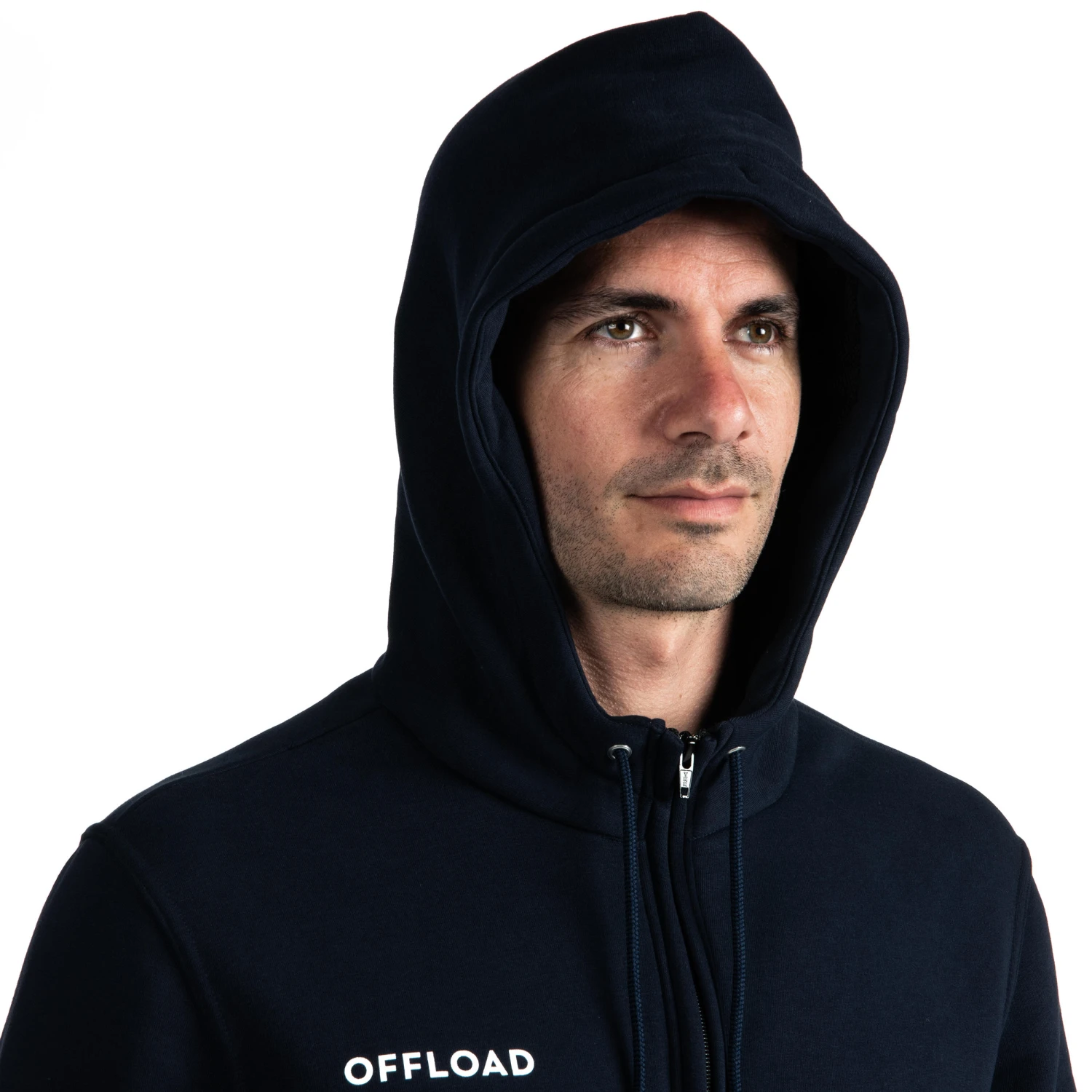 R500 Adult Rugby Club Jersey Zip-Up Jacket 6 R500 Adult Rugby Club Jersey Zip-Up Jacket - Image 4