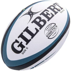 Gilbert Size 5 Rugby Ball Kinetica - White/Blue -Tennis Squash Shop kd7233887bc7cbbb5244bdb946ccfe375