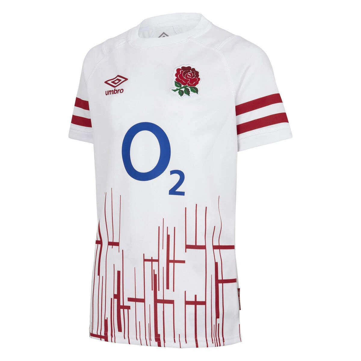 UMBRO England Rugby Childrens/Kids Home Jersey (White/Red) 3 UMBRO England Rugby Childrens/Kids Home Jersey (White/Red)