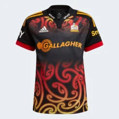 Adidas Chiefs Kids Home Supporters Rugby Shirt HA2393 Black