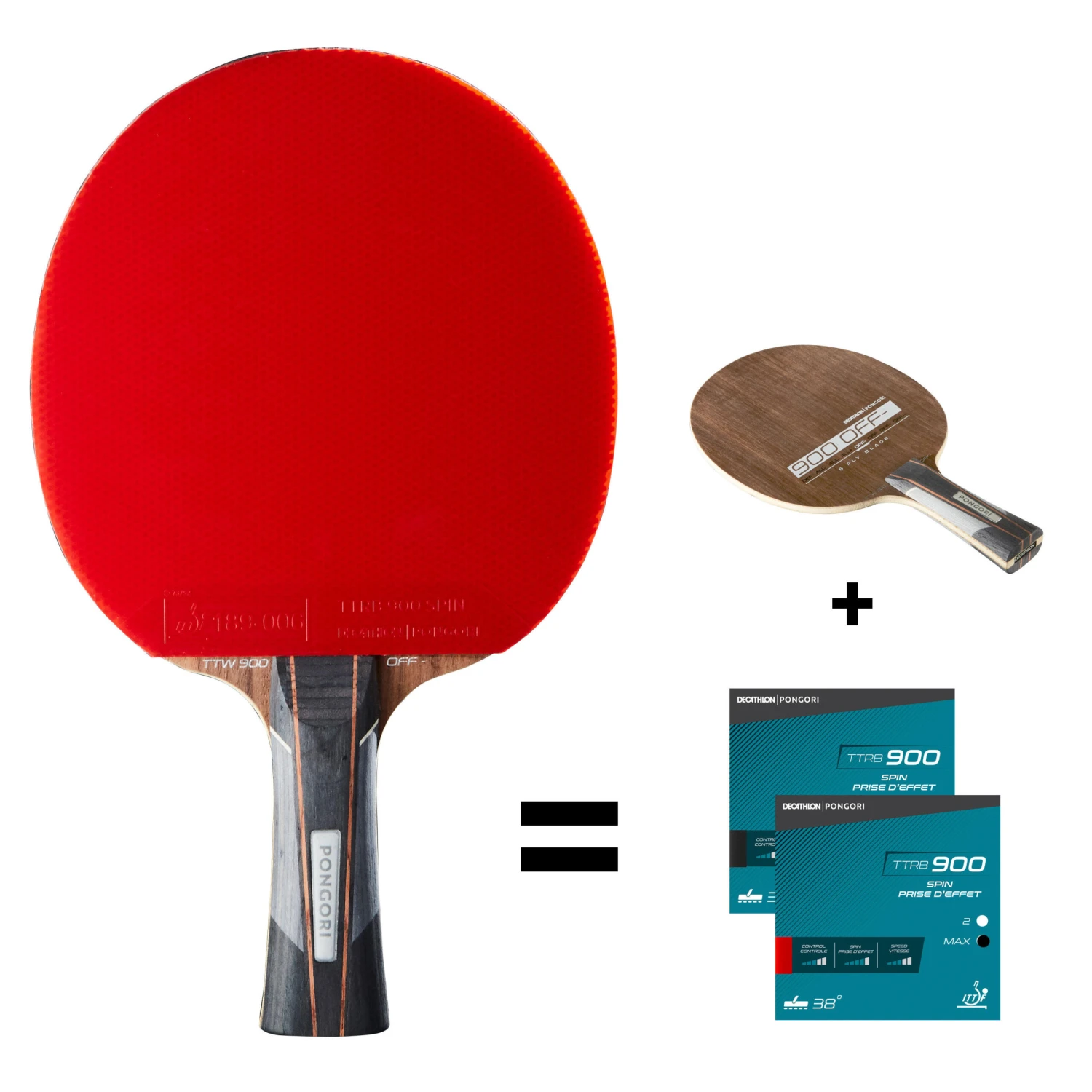 Club Table Tennis Bat TTR 900 Spin 4 Club Table Tennis Bat TTR 900 Spin - Image 2