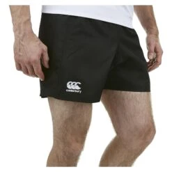 Canterbury Mens Advantage Rugby Shorts (Black) -Tennis Squash Shop kf9b267eb52fb69d1a72450b1888b3370