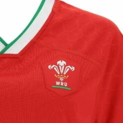 Macron Wales WRU Womens Home Rugby Shirt Red -Tennis Squash Shop kfe4dff80251bb56de996e122a24f3666
